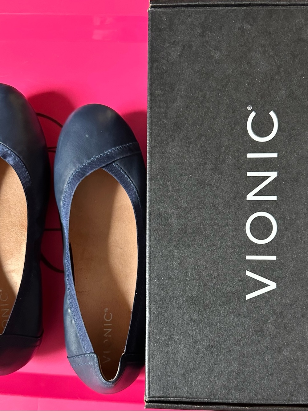 Vionic Navy Slip-On Ballet Flats